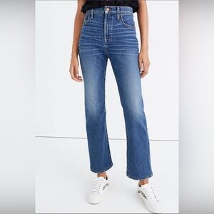 Madewell Slim Demi Boot jeans in Sundale wash